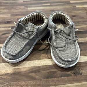 Hey Dude Kids Moccasins in Taupe Knit